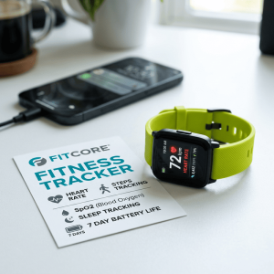 Fitness Tracker (heart rate, SpO2, sleep)