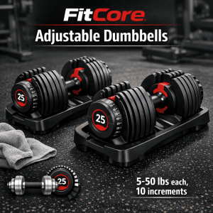 Adjustable Dumbbells (50 lbs pair)